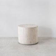 Travertine Side Table / Natural gallery detail image