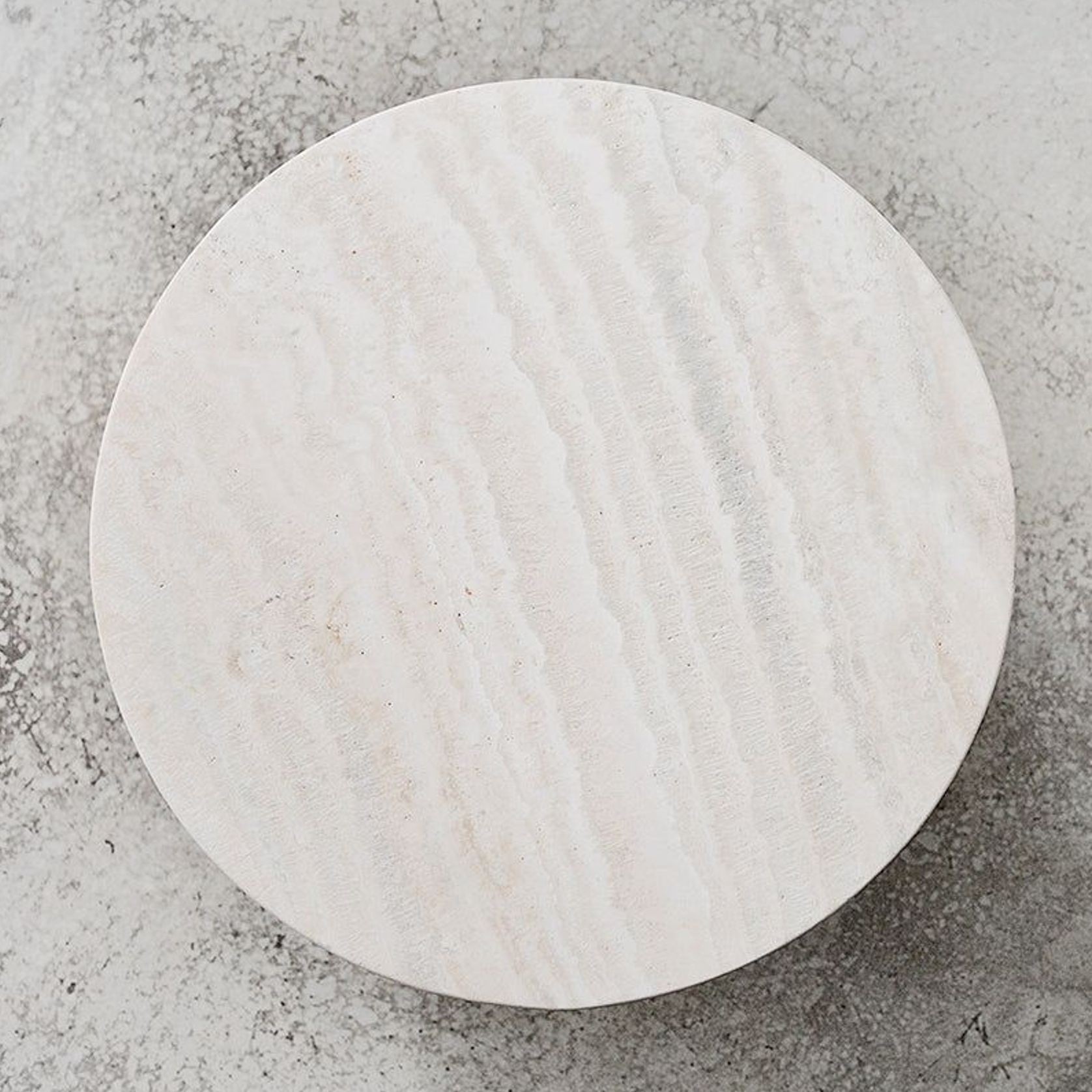 Travertine Side Table / Natural gallery detail image