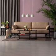 BRADFORD Coffee Table 100cm - Natural & Black gallery detail image