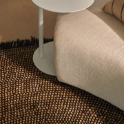 Tribe Home Reef Rug - Black | Round gallery detail image