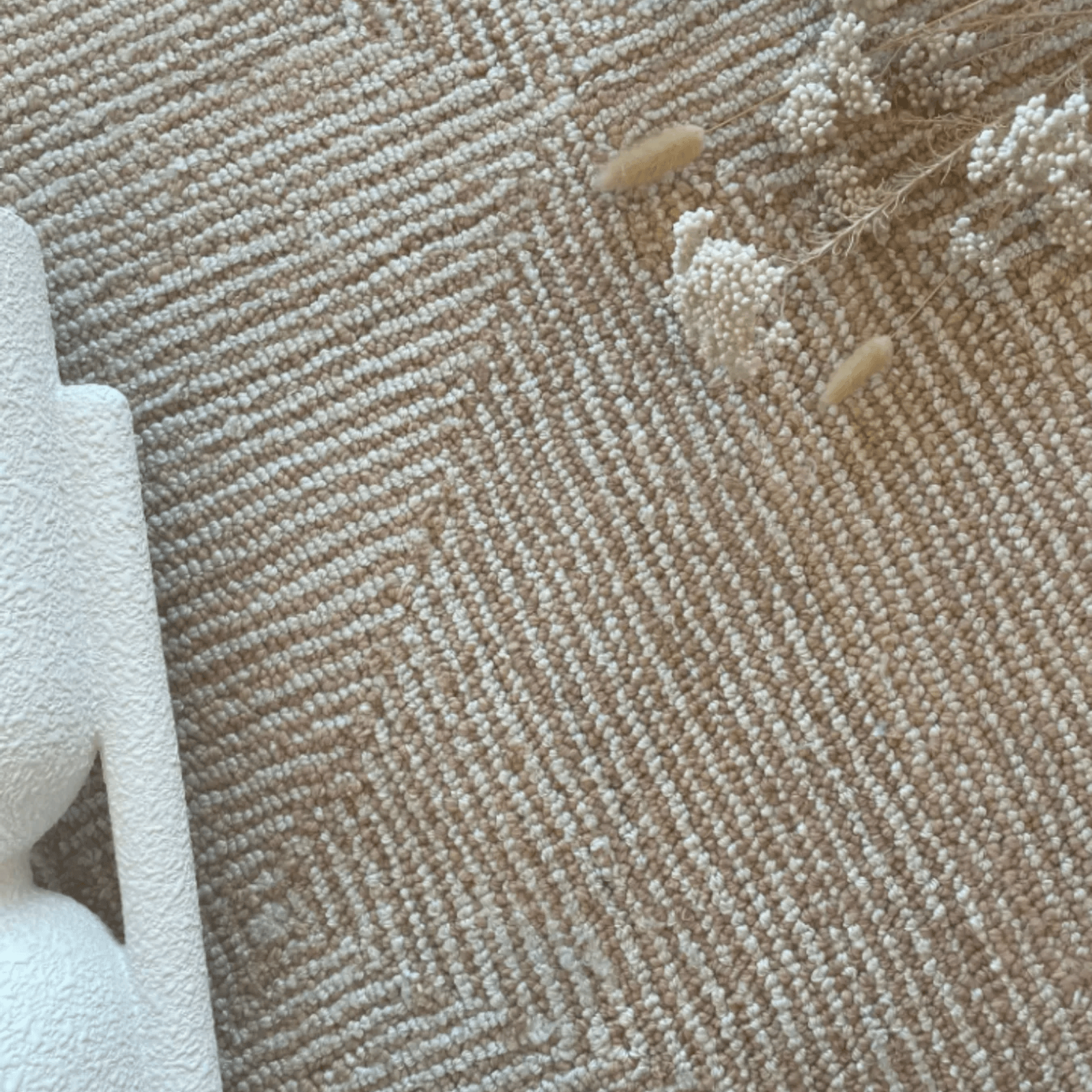 Tribe Home Kenya Floor Rug - Biscuit gallery detail image