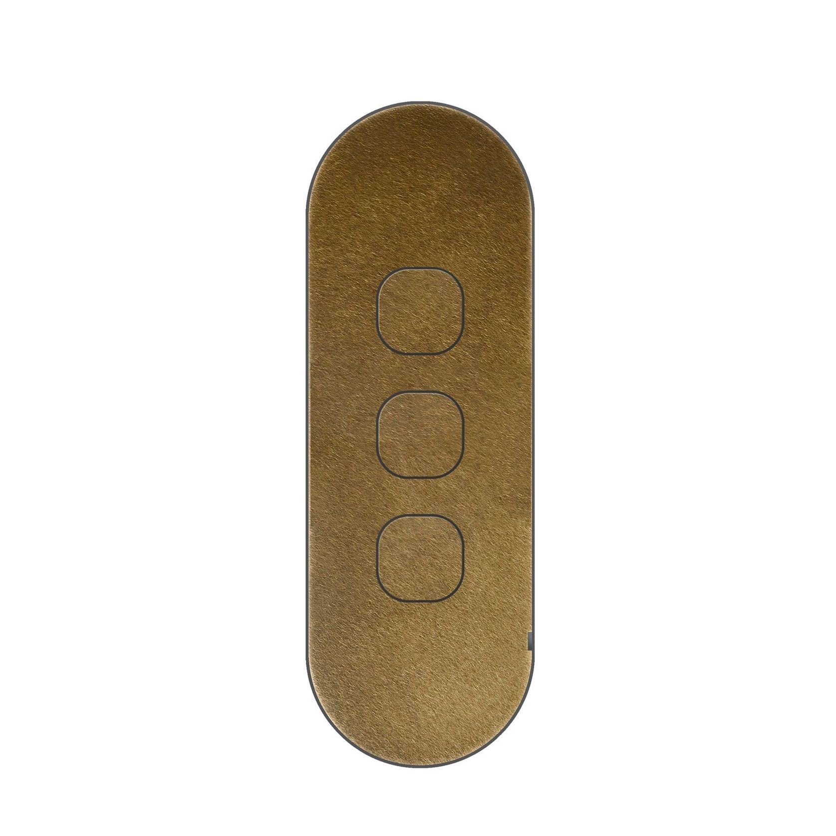 13 Carbon 3 Gang Switch Grid Faceplate gallery detail image
