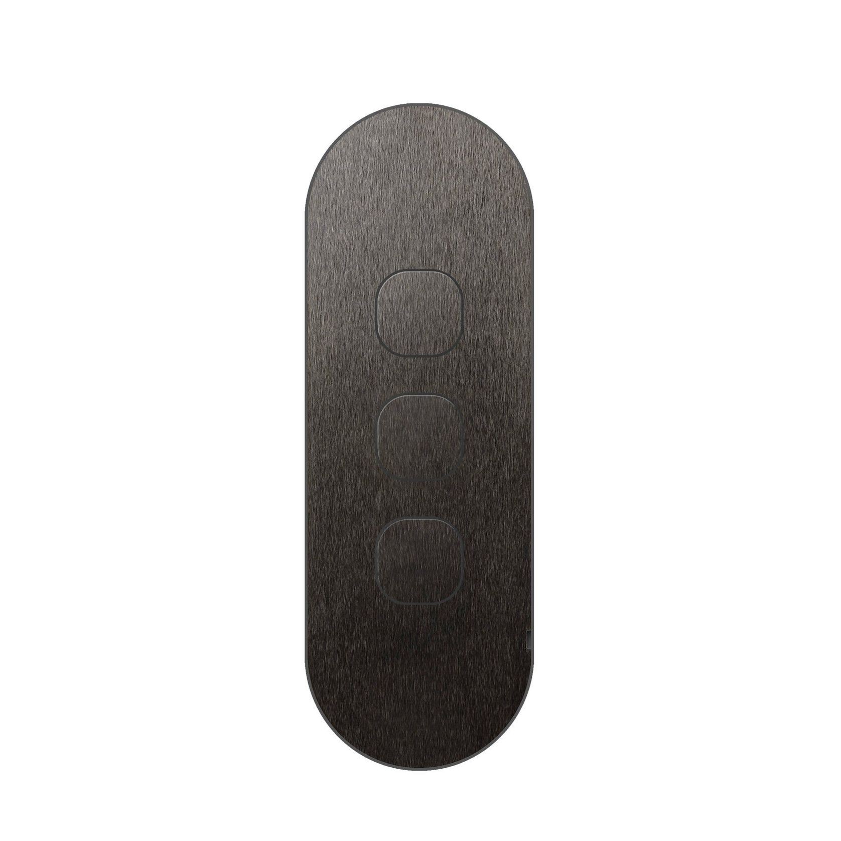 13 Carbon 3 Gang Switch Grid Faceplate gallery detail image