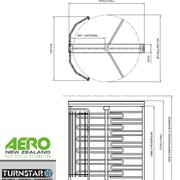Triumph Full Height Turnstile - NZ WIDE 900mm gallery detail image
