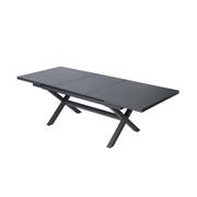 Tuba Outdoor Aluminium Patio Dining Extension Table 180-240 X 100cm gallery detail image