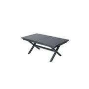 Tuba Outdoor Aluminium Patio Dining Extension Table 180-240 X 100cm gallery detail image