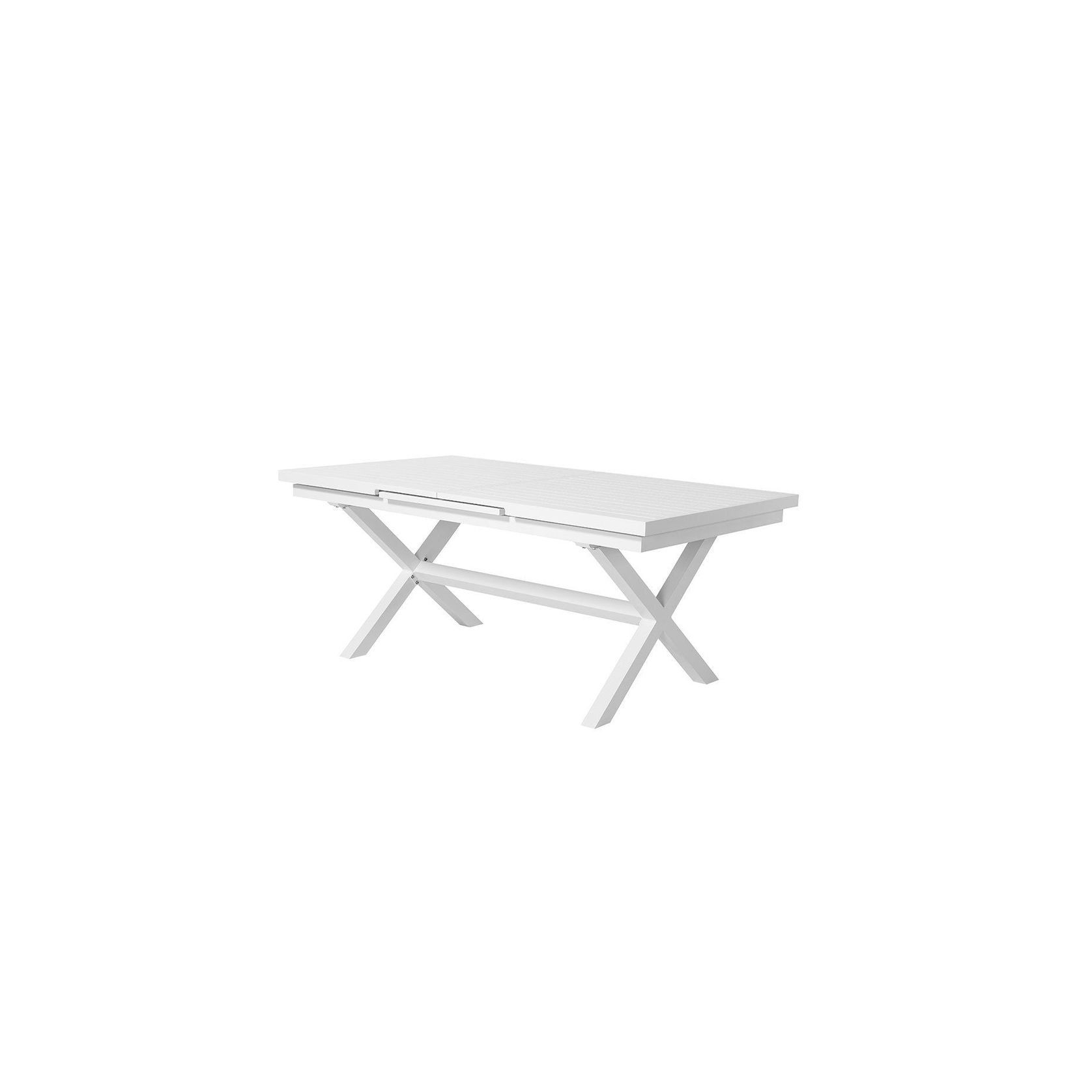 Tuba Outdoor Aluminium Patio Dining Extension Table 180-240 X 100cm gallery detail image