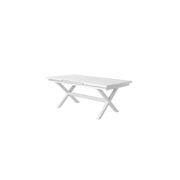 Tuba Outdoor Aluminium Patio Dining Extension Table 180-240 X 100cm gallery detail image