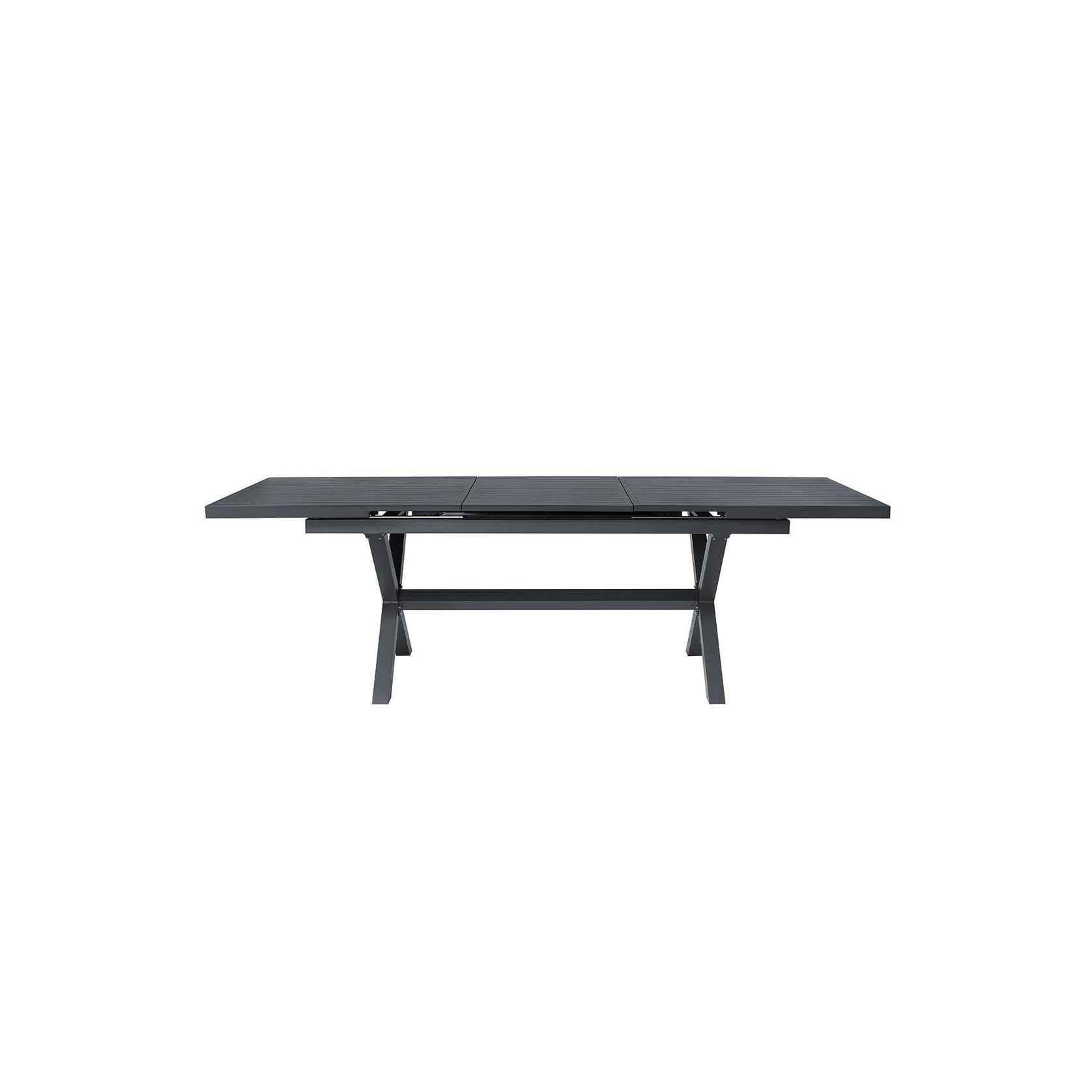Tuba Outdoor Aluminium Patio Dining Extension Table 180-240 X 100cm gallery detail image