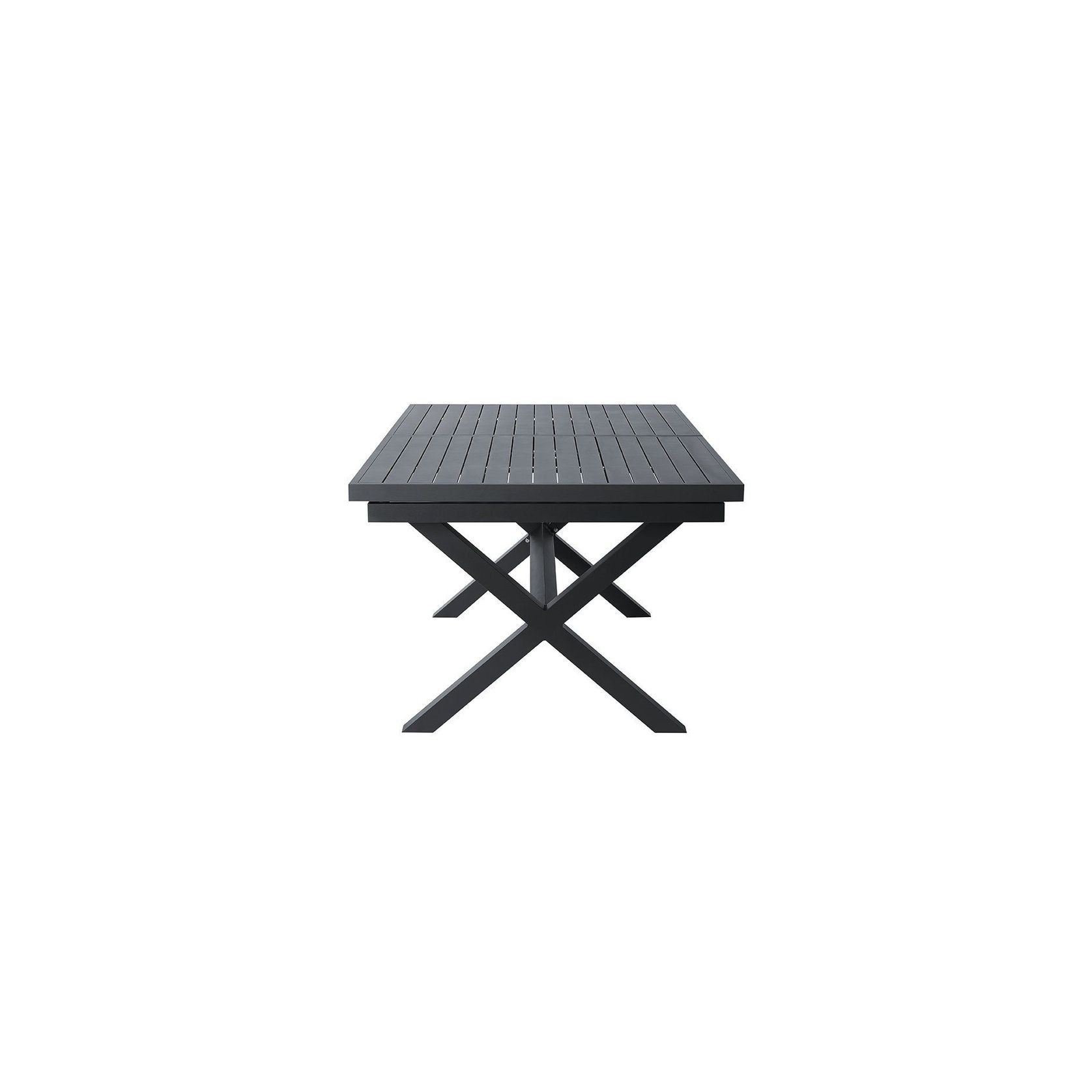 Tuba Outdoor Aluminium Patio Dining Extension Table 180-240 X 100cm gallery detail image