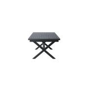 Tuba Outdoor Aluminium Patio Dining Extension Table 180-240 X 100cm gallery detail image