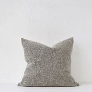 Tweed Cushion / Feather Inner / Putty gallery detail image