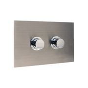 Ultra Access Rimless Floor Mounted Pan with Niche In-Wall Cistern and Push Plate gallery detail image