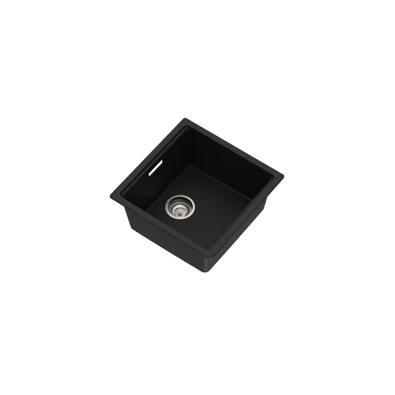 Una Composite 40 Single Sink Matt Black gallery detail image
