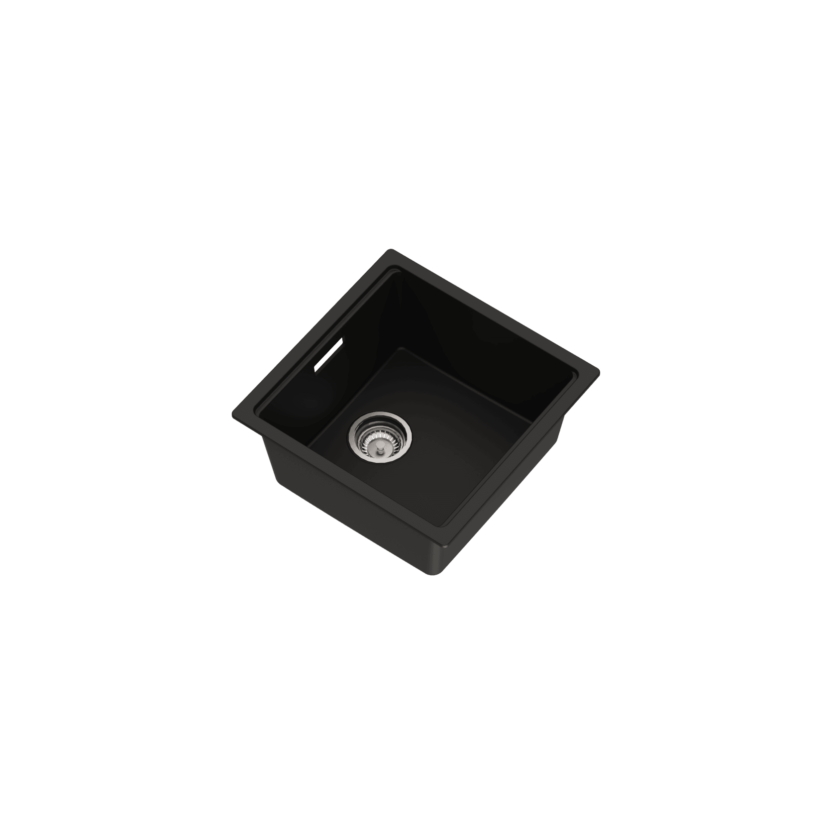 Una Composite 40 Single Sink Matt Black gallery detail image