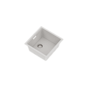 Una Composite 40 Single Sink Matt White gallery detail image