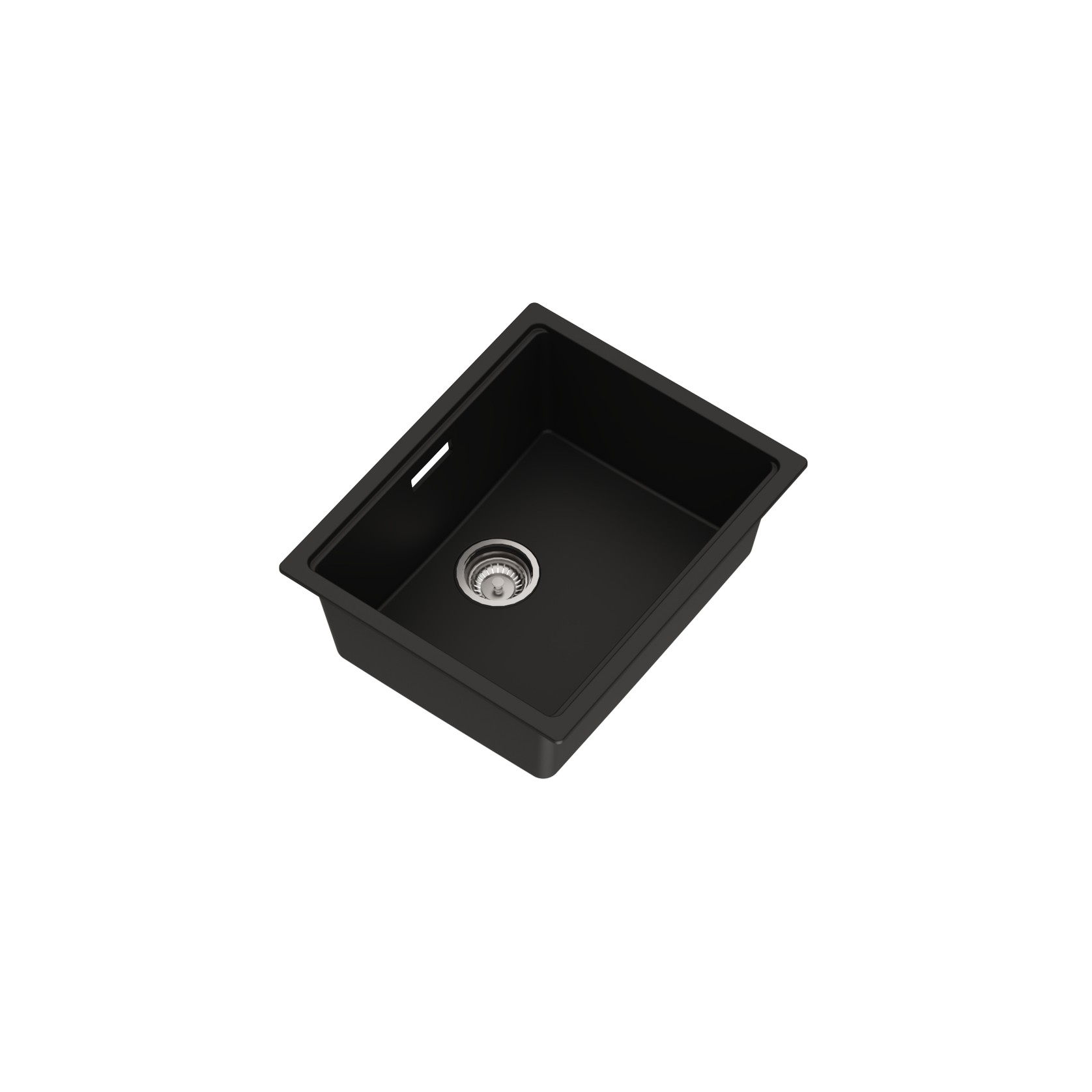 Una Composite 50 Single Sink Matt Black gallery detail image