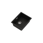 Una Composite 50 Single Sink Matt Black gallery detail image
