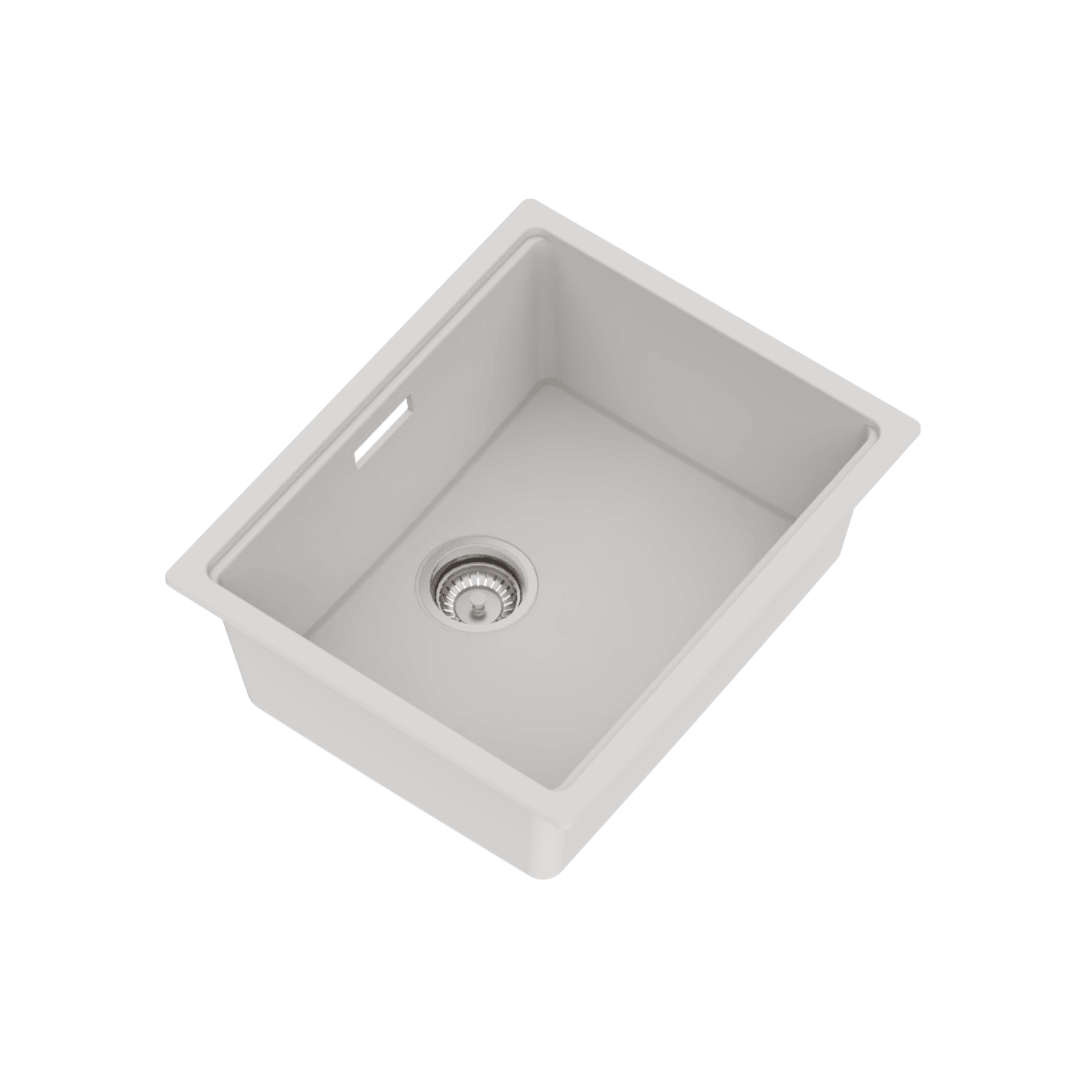 Una Composite 50 Single Sink Matt White gallery detail image