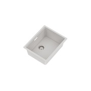 Una Composite 50 Single Sink Matt White gallery detail image