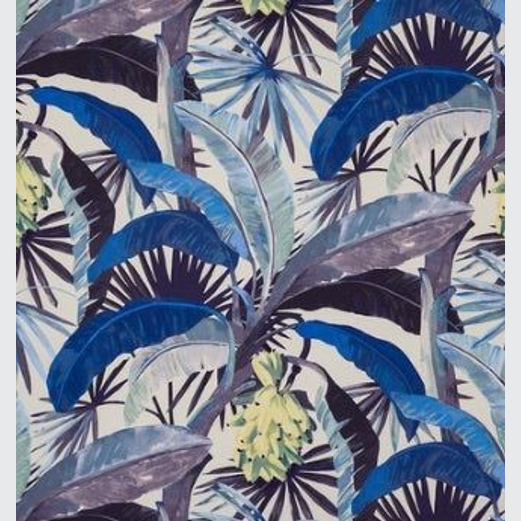 Tropicalia Porcelain Blue with Grey Backing gallery detail image