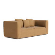 Block 2 Seater Sofa - Fossil Fawn gallery detail image