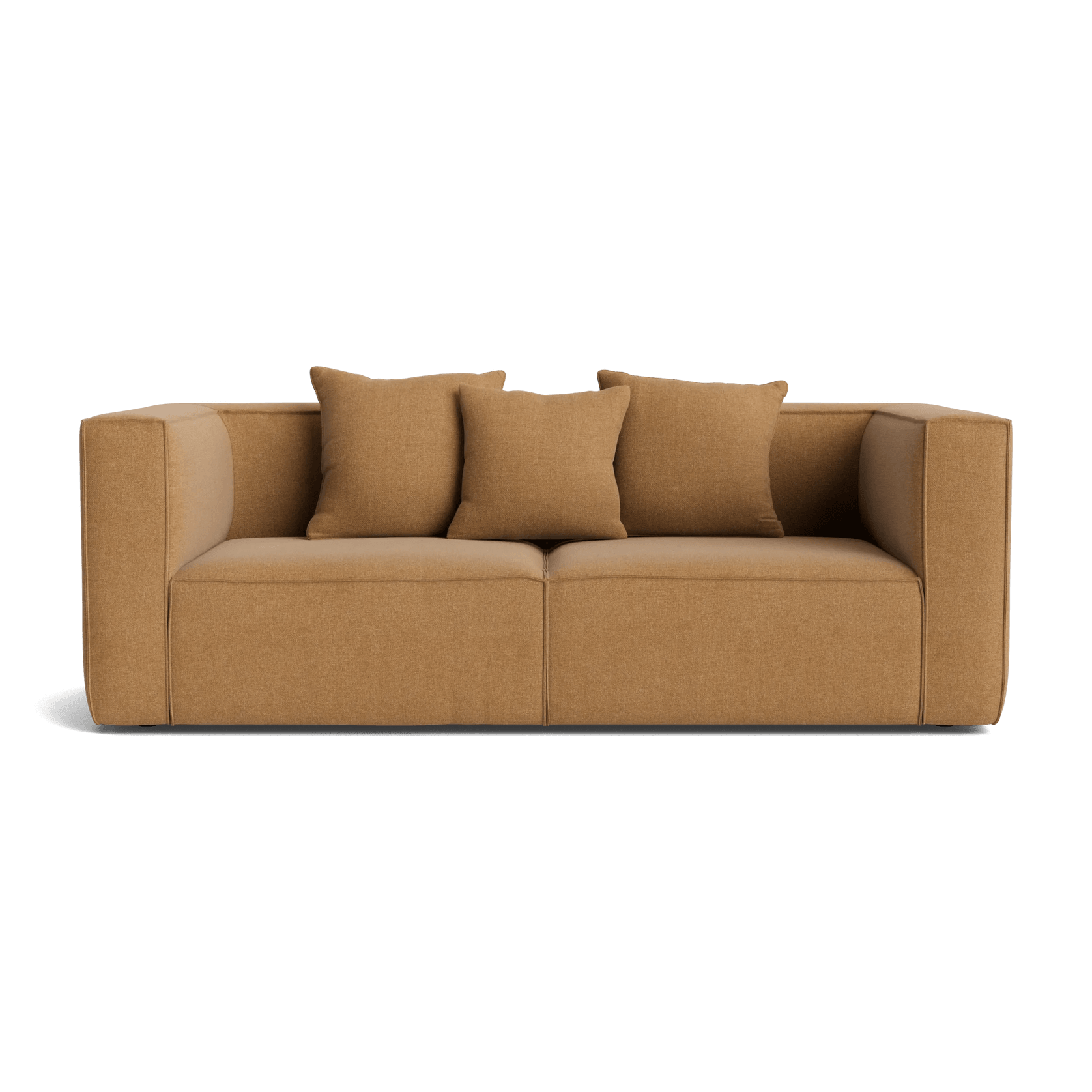 Block 2 Seater Sofa - Fossil Fawn gallery detail image