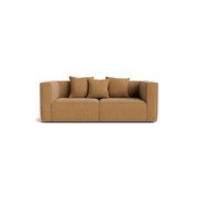 Block 2 Seater Sofa - Fossil Fawn gallery detail image