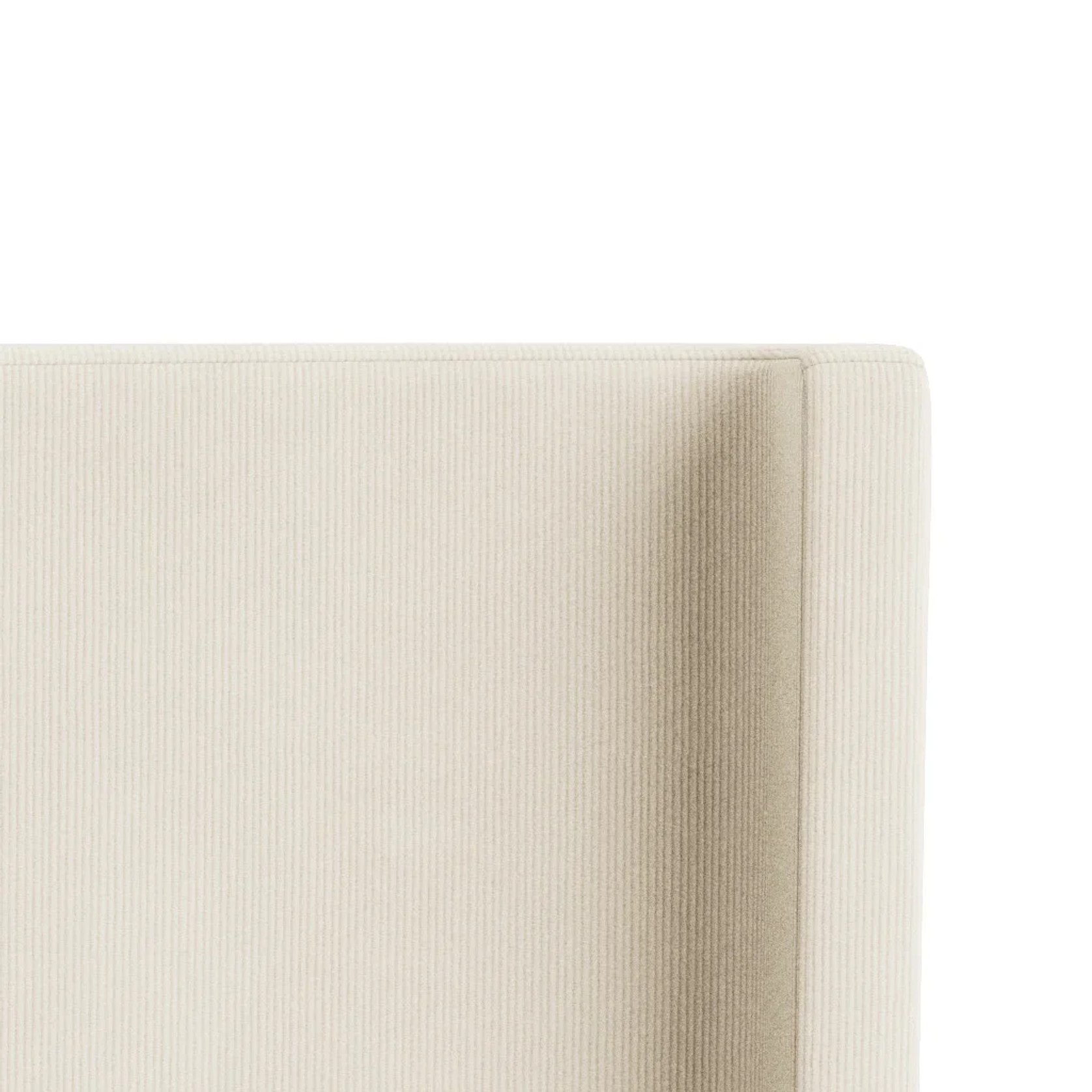 Snug King Bed Head - Corduroy Off White gallery detail image
