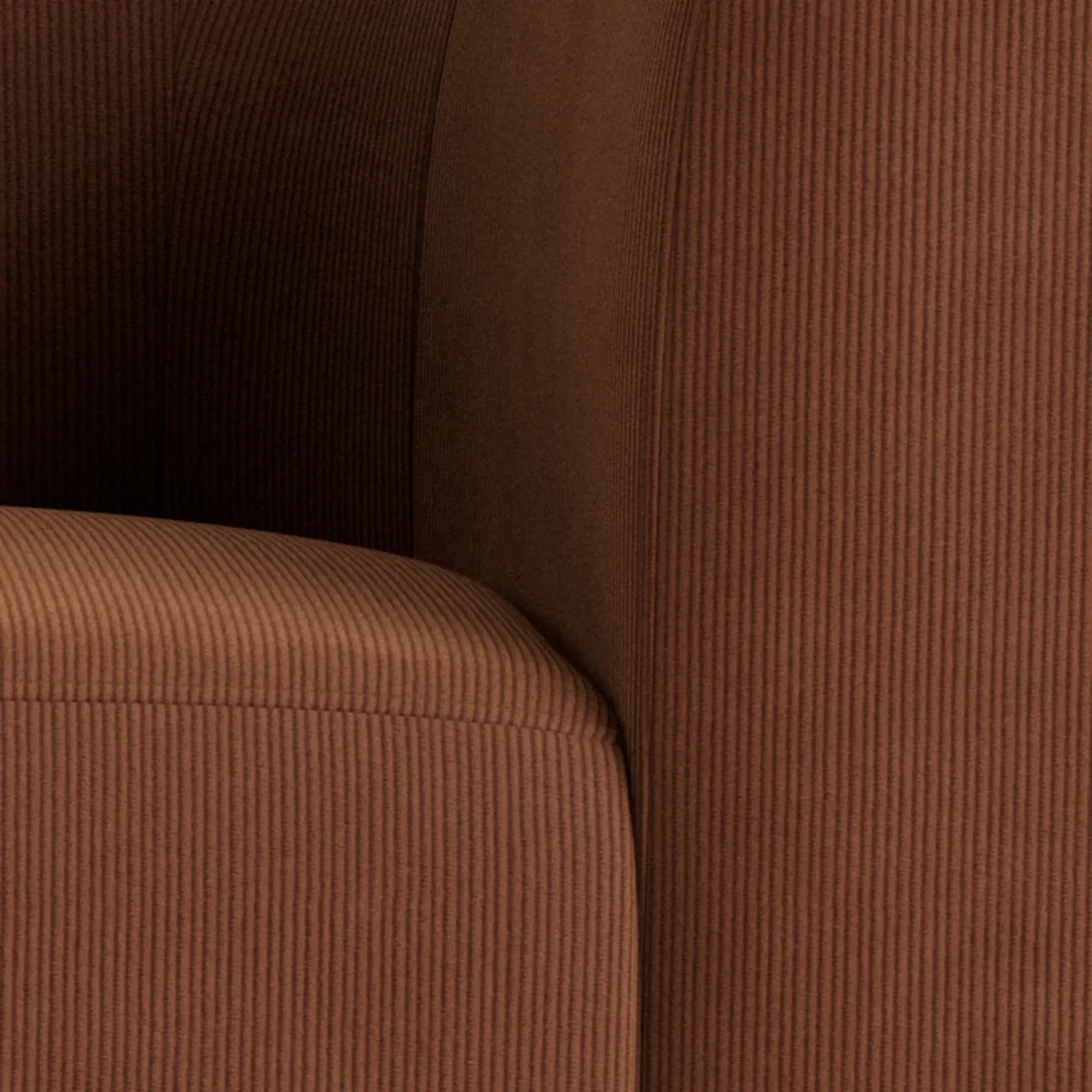 Berg 2 Seater Sofa - Corduroy Cocoa gallery detail image