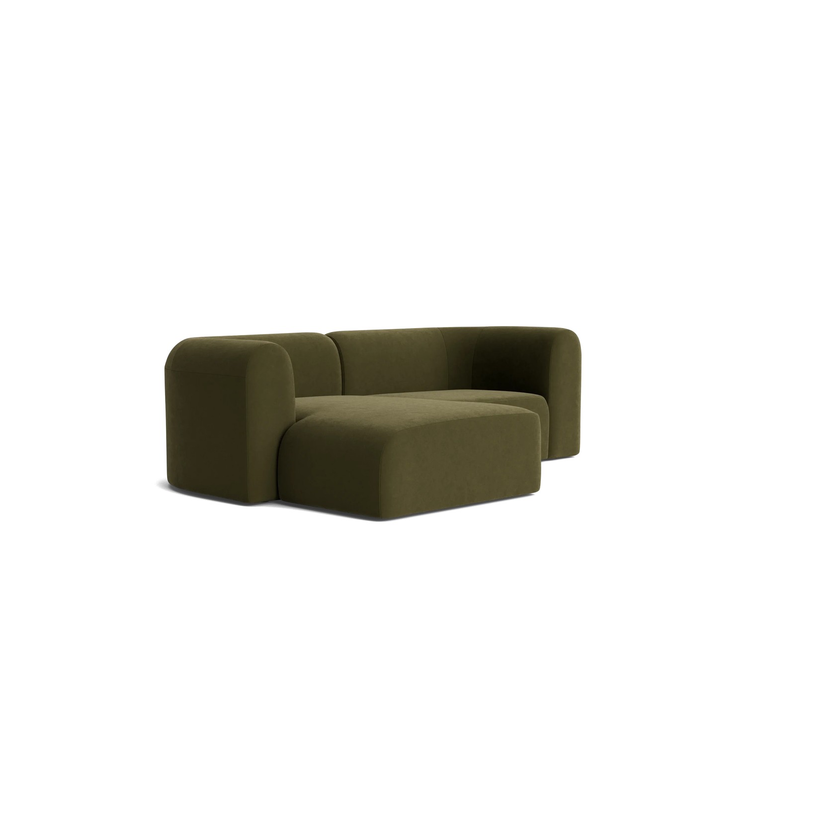 Berg 3 Seater LHF Chaise Sofa - Eden Leaf gallery detail image