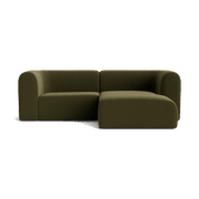 Berg 3 Seater RHF Chaise Sofa - Eden Leaf gallery detail image