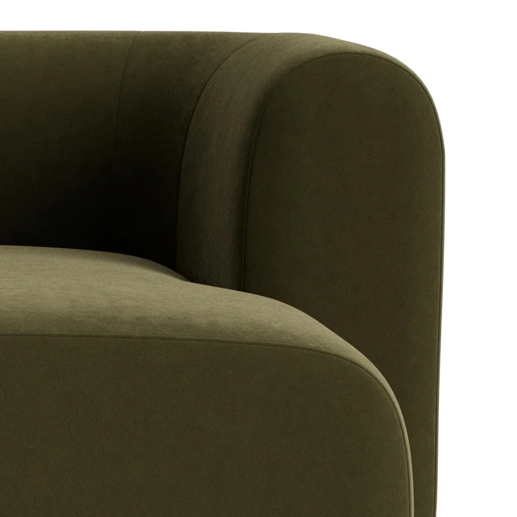 Berg 3 Seater RHF Chaise Sofa - Eden Leaf gallery detail image