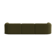 Berg 4 Seater LHF Chaise Sofa - Eden Leaf gallery detail image