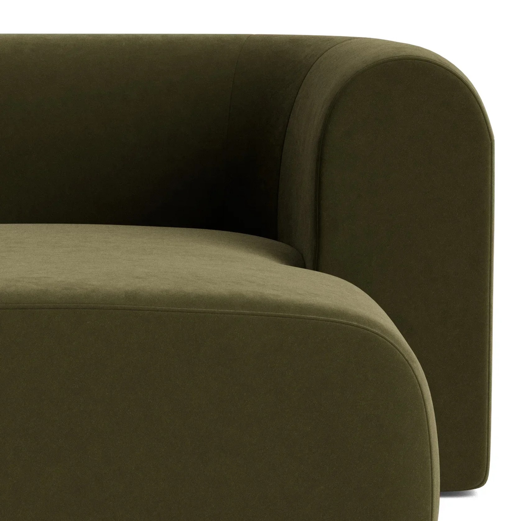 Berg Right Chaise Module - Eden Leaf gallery detail image