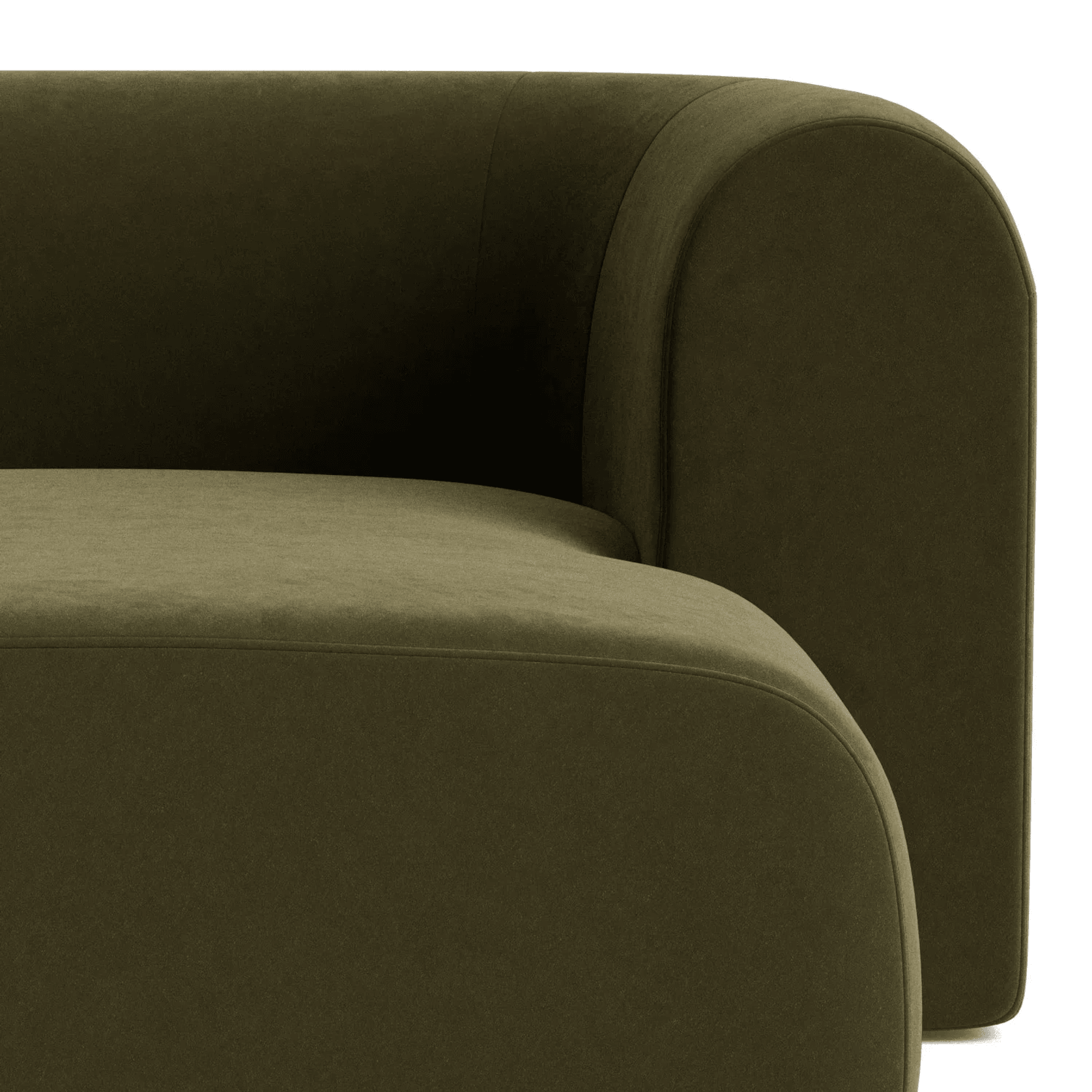 Berg Right Chaise Module - Eden Leaf gallery detail image