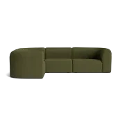 Berg LHF Closed Chaise Sofa - Copenhagen Forest gallery detail image