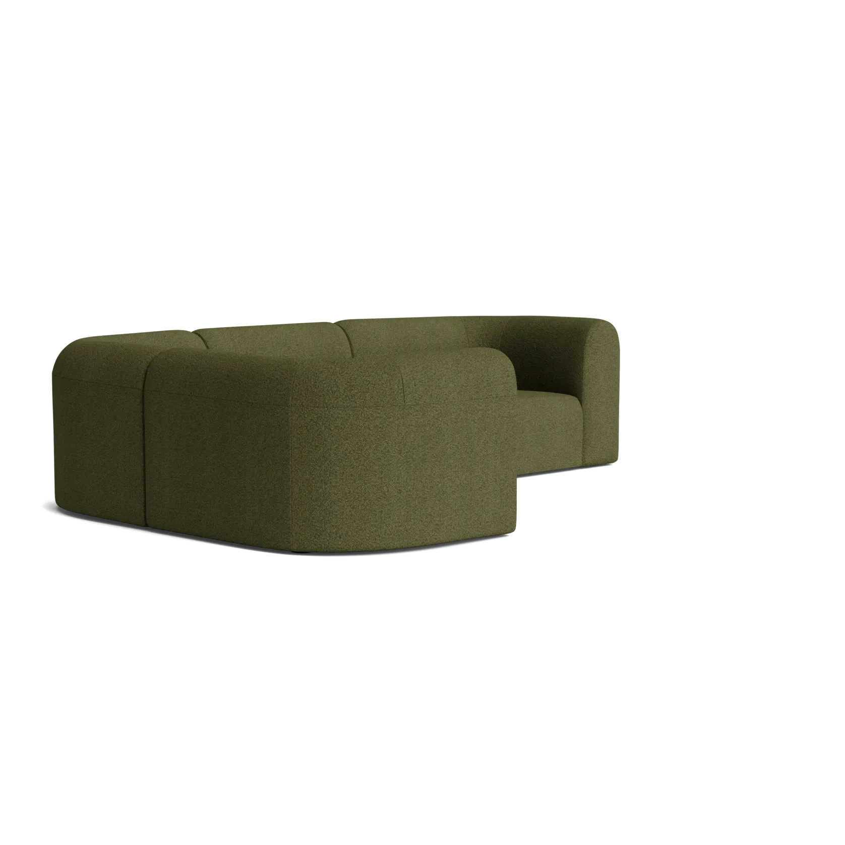 Berg LHF Closed Chaise Sofa - Copenhagen Forest gallery detail image