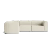 Berg LHF Closed Chaise Sofa - Copenhagen Grey gallery detail image