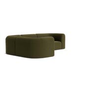 Berg LHF Closed Chaise Sofa - Eden Leaf gallery detail image