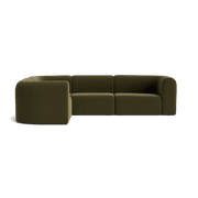 Berg LHF Closed Chaise Sofa - Eden Leaf gallery detail image
