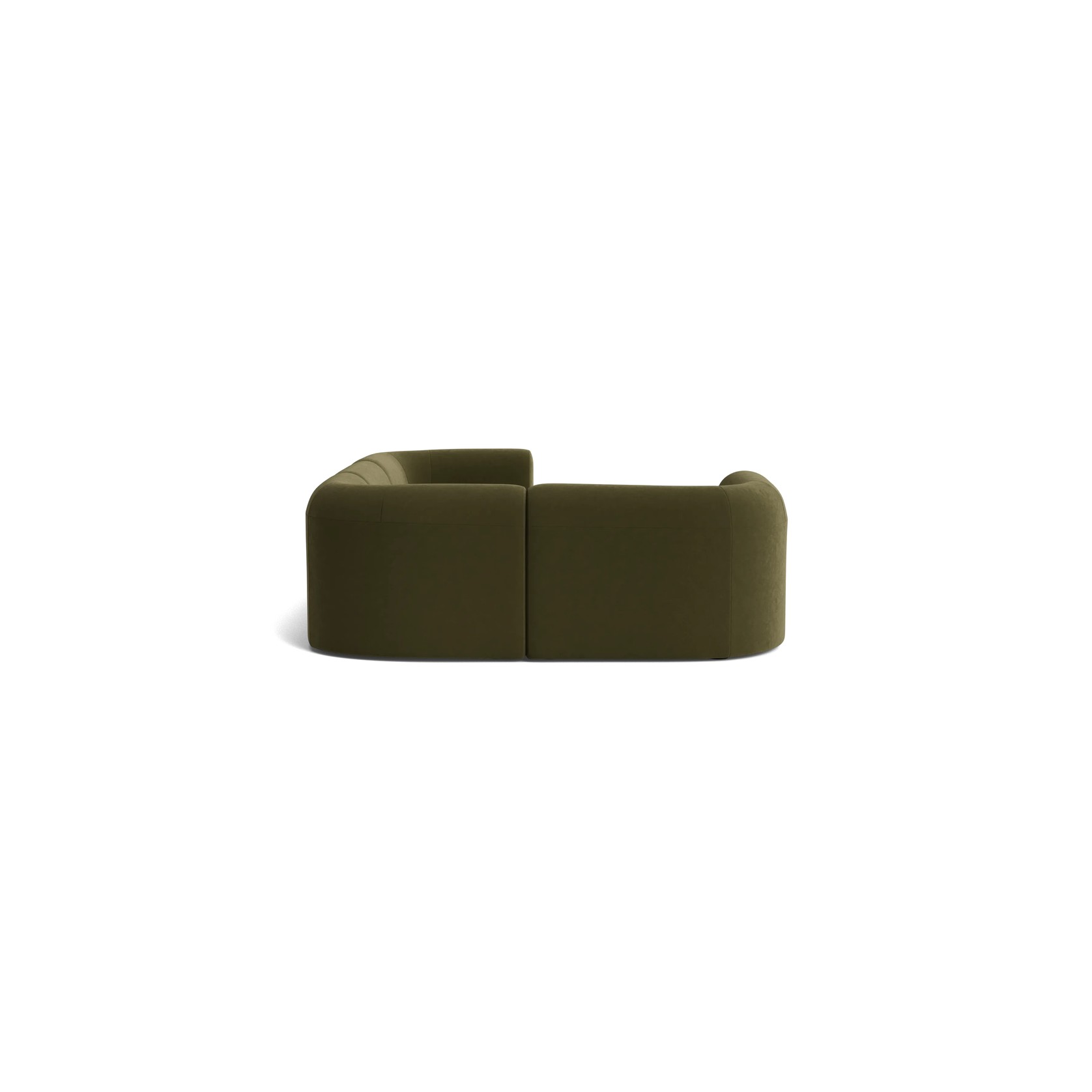 Berg LHF Closed Chaise Sofa - Eden Leaf gallery detail image