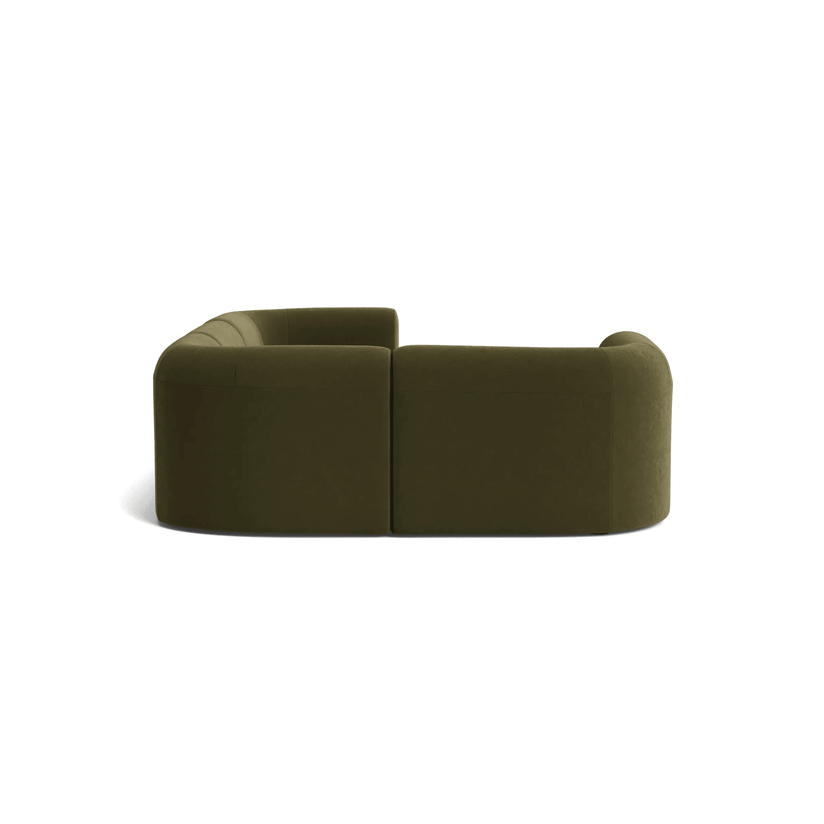 Berg LHF Closed Chaise Sofa - Eden Leaf gallery detail image