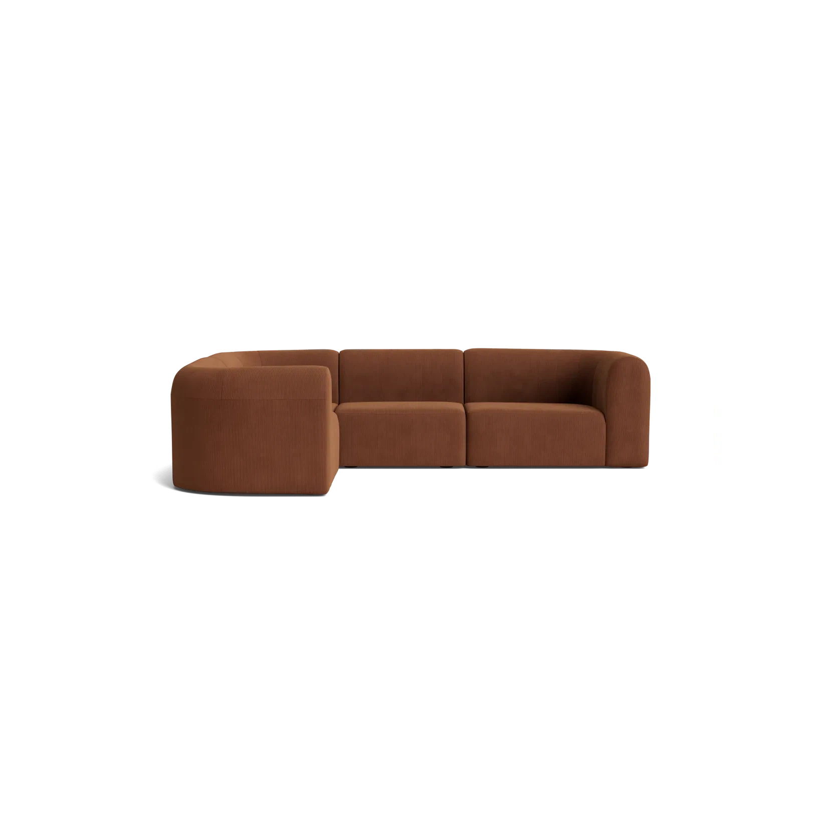 Berg LHF Closed Chaise Sofa - Corduroy Cocoa gallery detail image