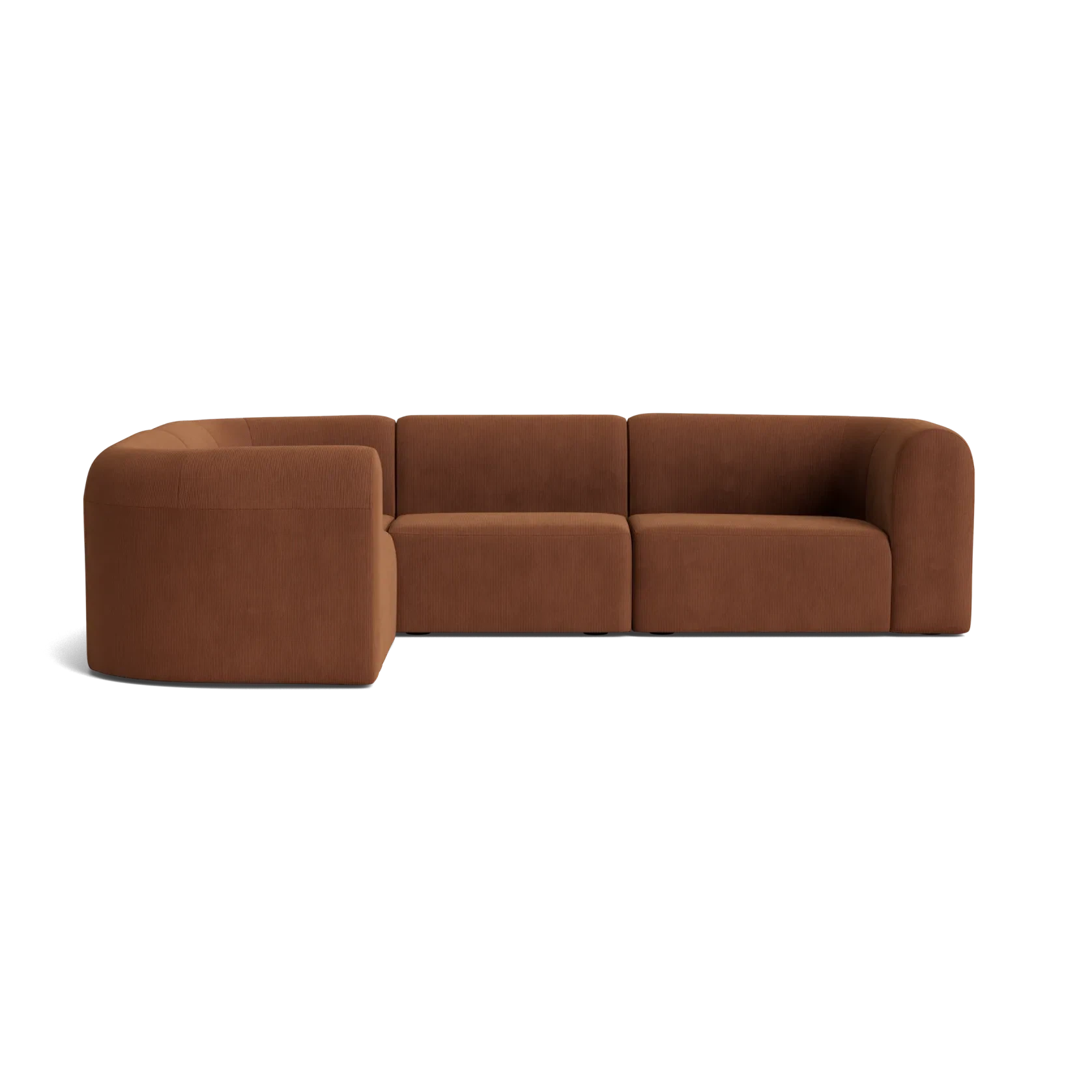 Berg LHF Closed Chaise Sofa - Corduroy Cocoa gallery detail image