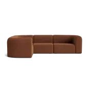 Berg LHF Closed Chaise Sofa - Corduroy Cocoa gallery detail image