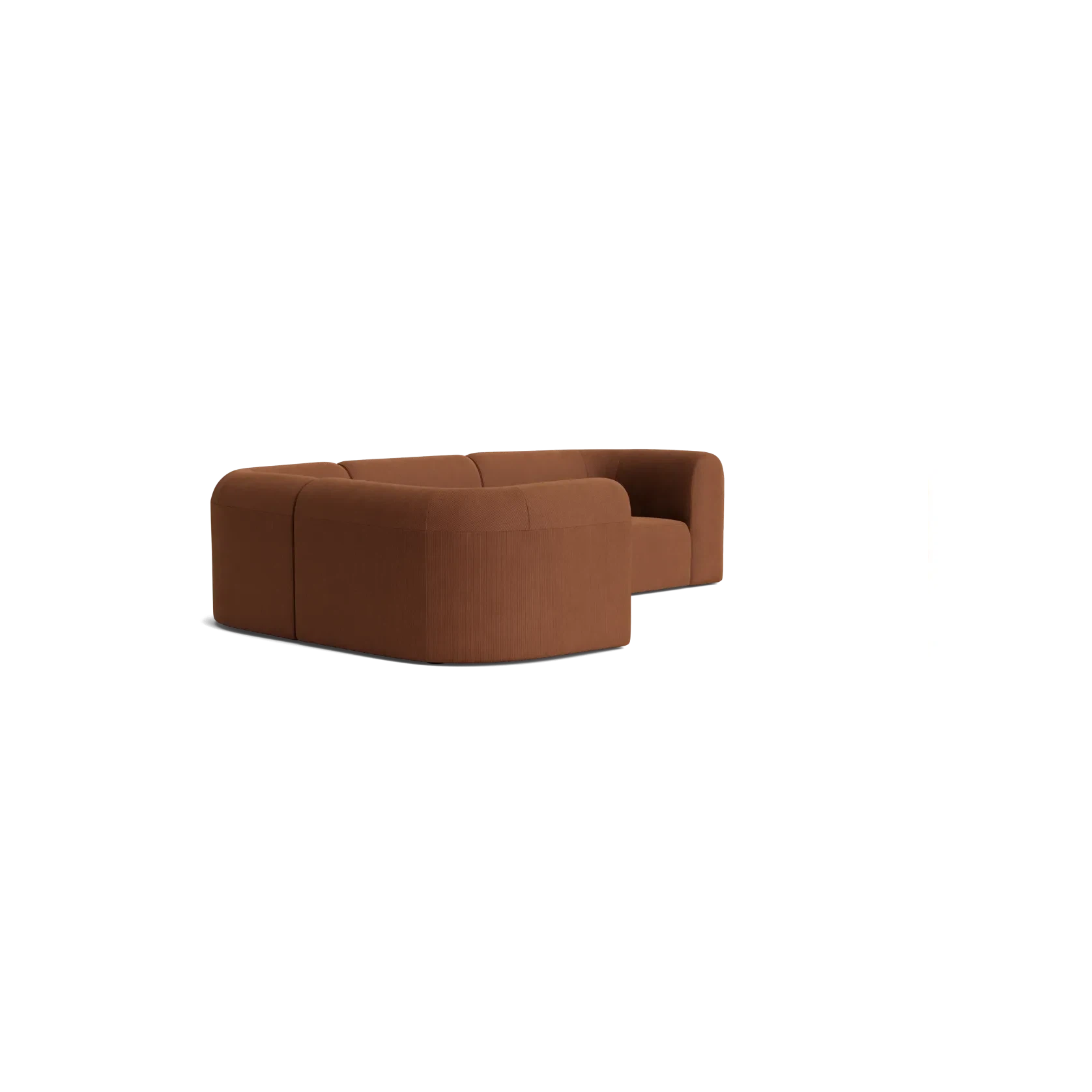 Berg LHF Closed Chaise Sofa - Corduroy Cocoa gallery detail image