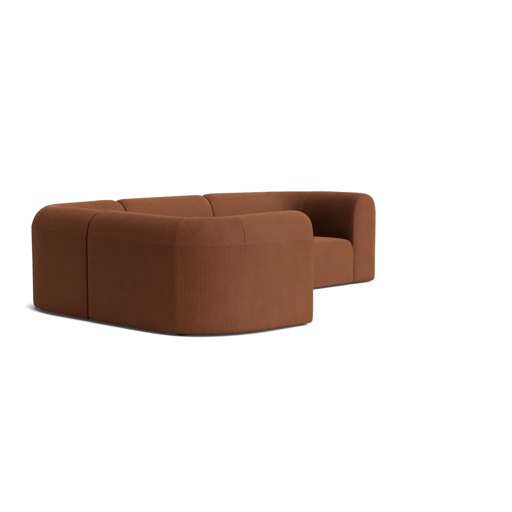 Berg LHF Closed Chaise Sofa - Corduroy Cocoa gallery detail image