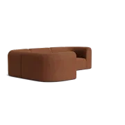 Berg LHF Closed Chaise Sofa - Corduroy Cocoa gallery detail image