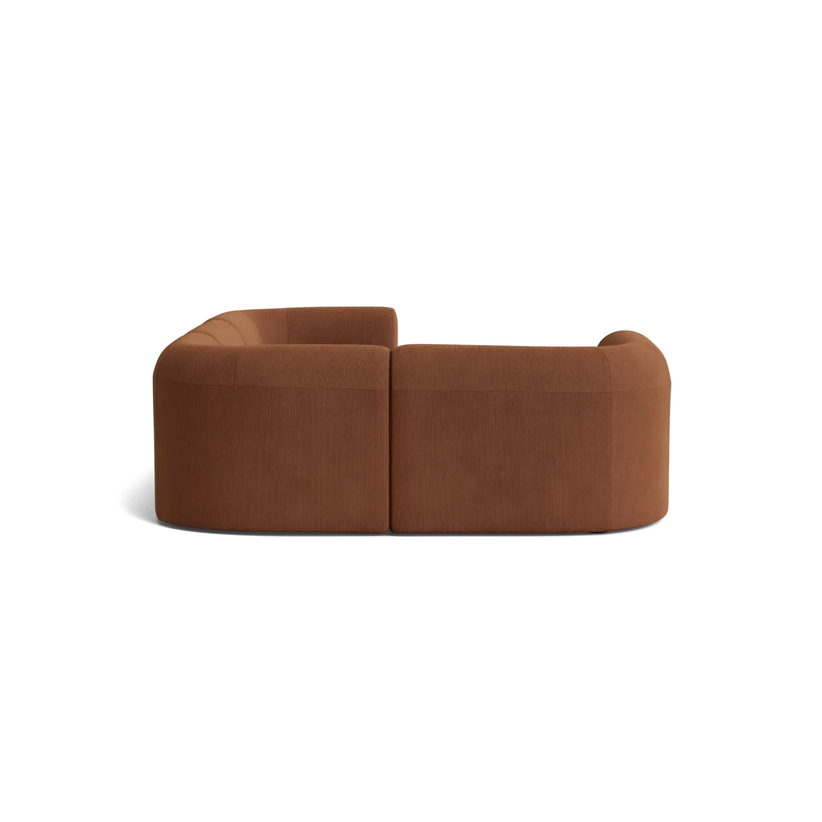 Berg LHF Closed Chaise Sofa - Corduroy Cocoa gallery detail image